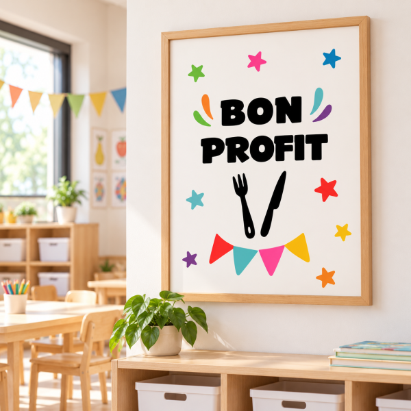 Quadre decoratiu per a menjadors escolars - Bon profit
