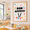 Tableau décoratif pour cantines scolaires - Bon appétit