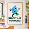 Affiche L’eau, c’est la vie - Décoration pour établissements éducatifs