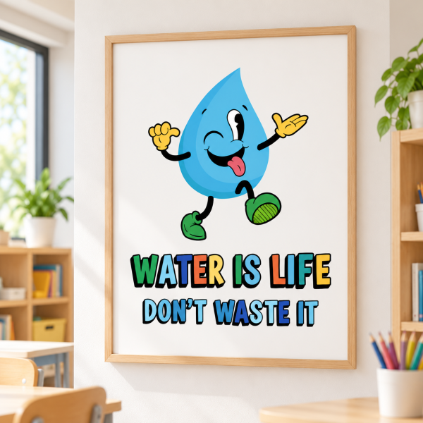 Educational Poster - Water Is Life - Decor for Educational Centres