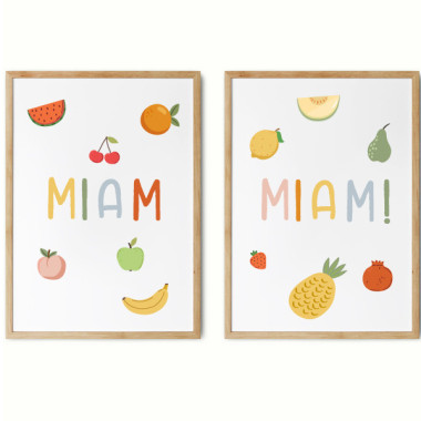 Miam Miam. 2 Affiches...